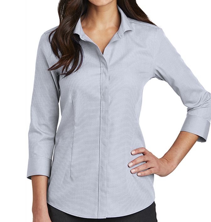 Red House Women's Quarter-Sleeve Nailhead Non-Iron Shirt