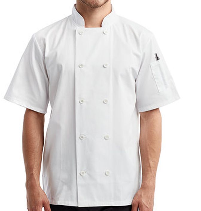 Artisan Collection by Reprime Short-Sleeve Recycled Chef's Coat