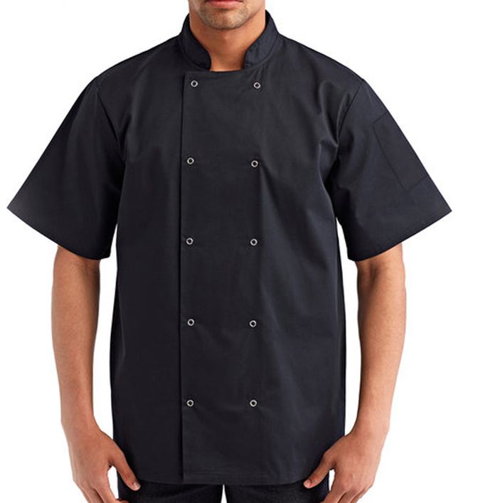 Artisan Collection by Reprime Studded Short-Sleeve Chef's Jacket