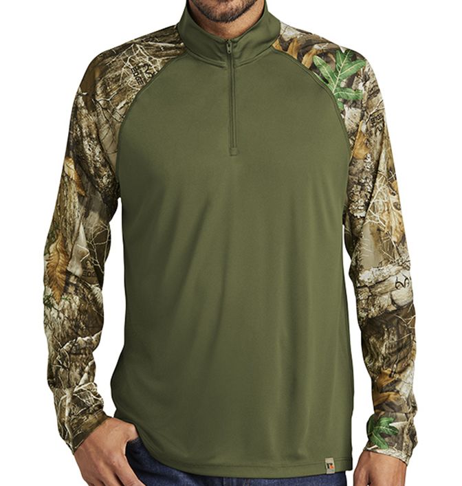 Russell Outdoors Realtree Colorblock Performance Quarter-Zip