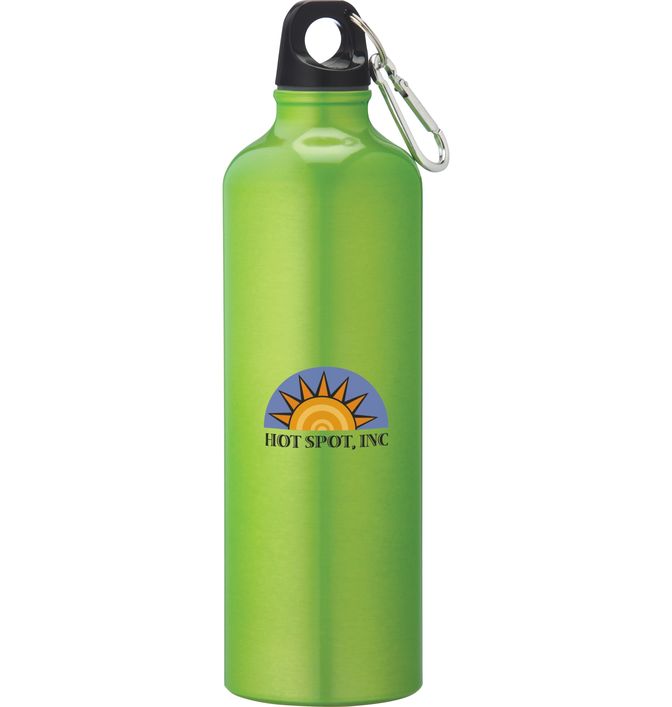 26 oz. Aluminum Sports Water Bottle With Carabiner