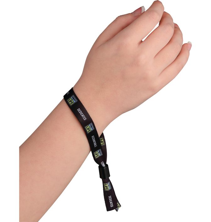 Full Color 1/2" Wristband w/ Slide Clip