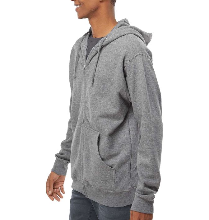 Independent Trading Co. Men's Midweight Full-Zip Hooded Sweatshirt