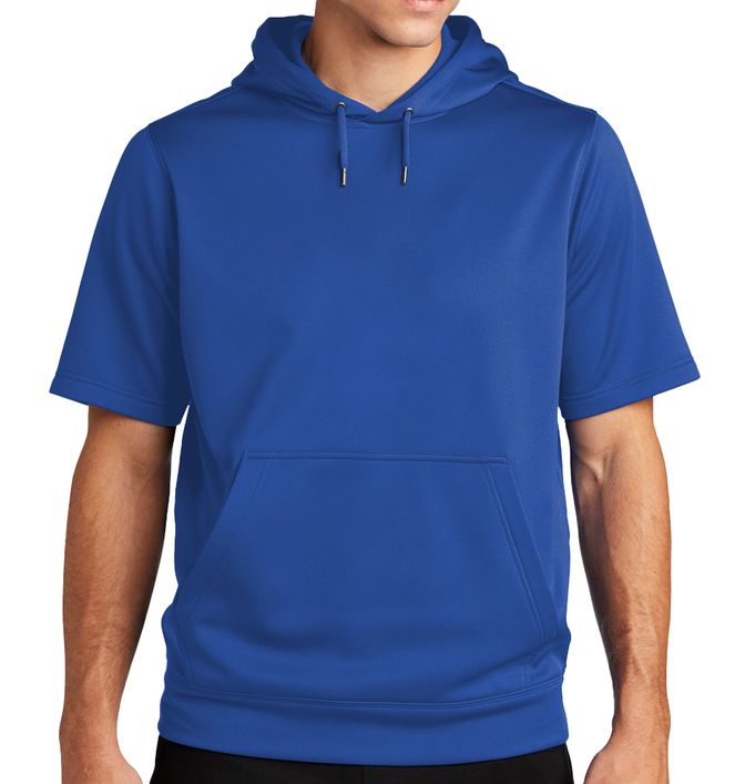 Sport-Tek Sport-Wick Fleece Short Sleeve Hooded Pullover