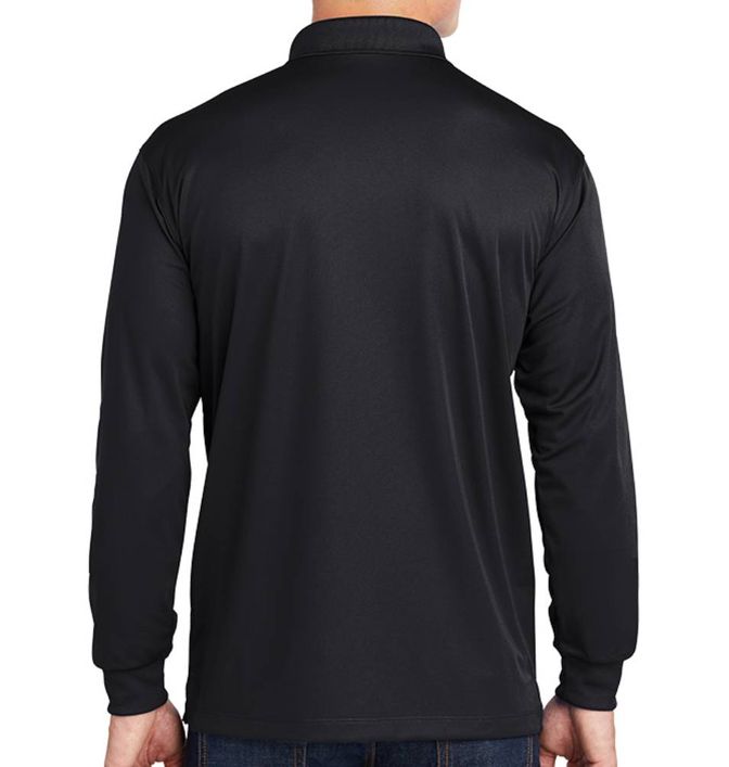 SPORT-TEK Micropique Sport-WickSport Shirt, Black, M