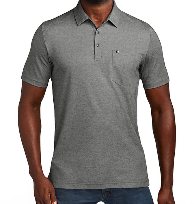 TravisMathew Oceanside Heather Pocket Polo