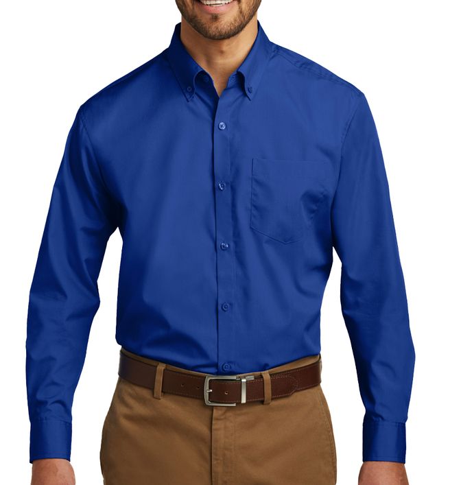 Port Authority Tall Long Sleeve Carefree Poplin Shirt