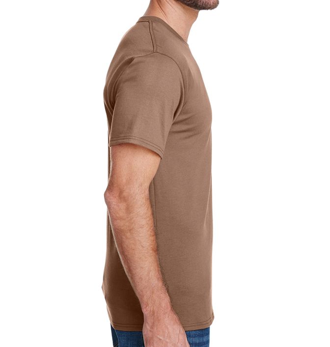 Hanes W120 Workwear Long Sleeve Pocket T-Shirt - Safety Green - M