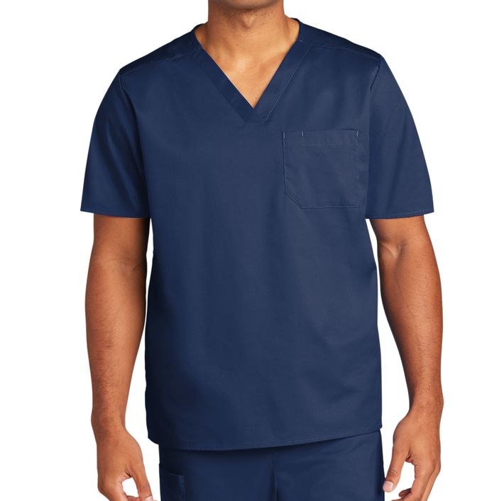 WonderWink Unisex Chest Pocket V-Neck Scrub Top