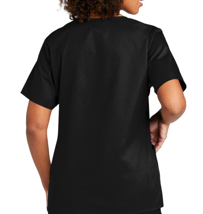 thumbnail image 2 of Dallas Cowboys Women's Mock Wrap Scrub Top – NFL Team Apparel, Official Merchandise (New With Tags) 2 of 5