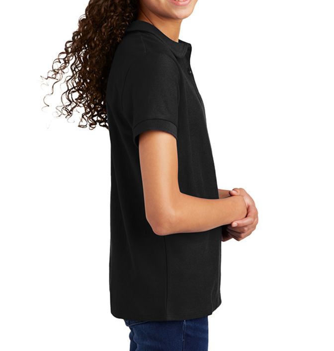 Port Authority Girls Silk Touch Peter Pan Collar Polo - sd