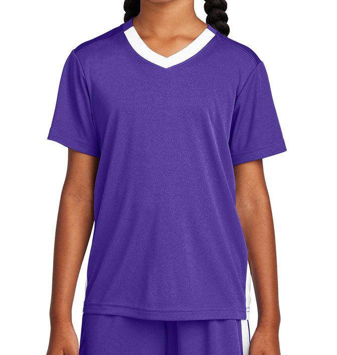 Sport-Tek Kids Competitor United V-Neck