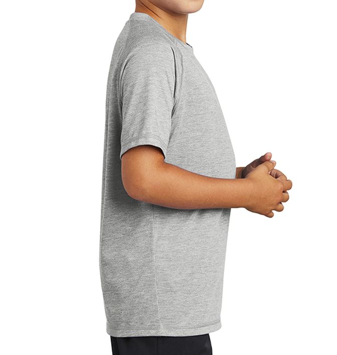 Sport-Tek Kids PosiCharge Tri-Blend Wicking Raglan Tee - sd