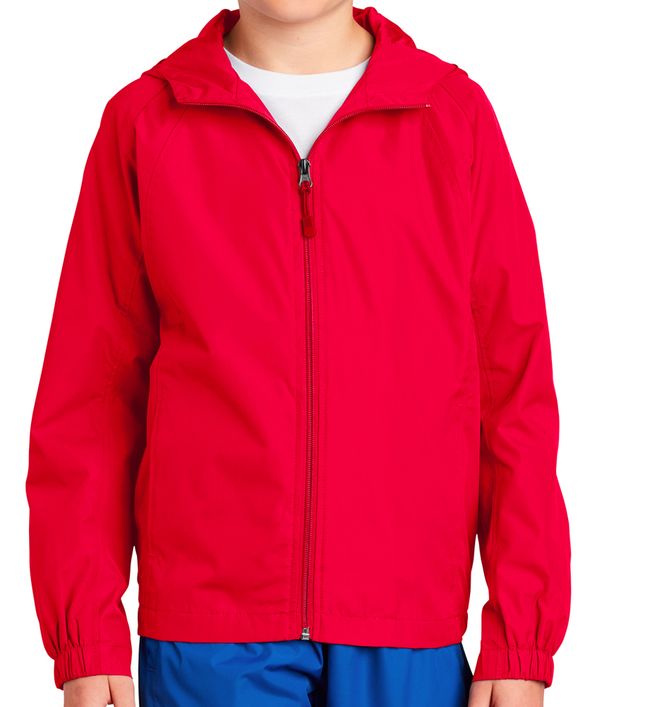 Sport-Tek Kids Hooded Raglan Jacket