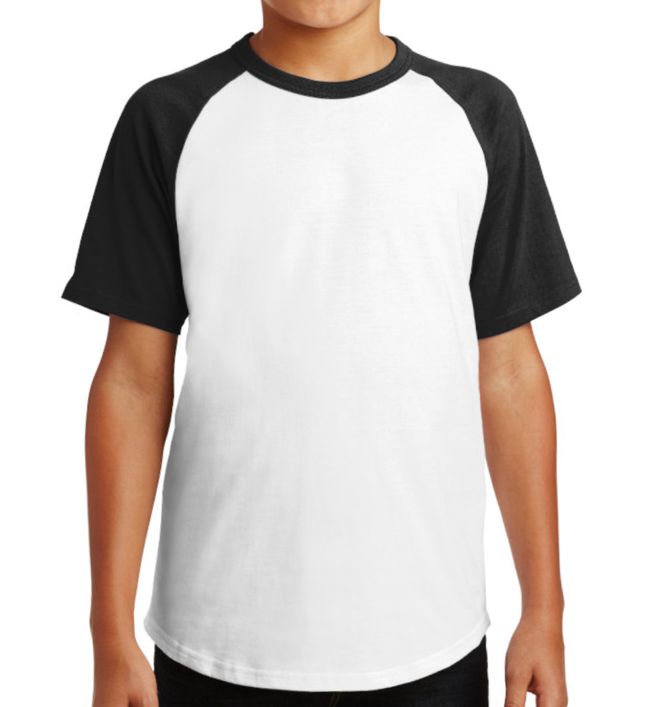 Sport-Tek Youth Short Sleeve Colorblock Raglan T-shirt